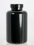 Schwarze 500 ML PET-Weithalsdose mit Verschluss