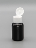 Rundflasche aus LDPE, 30ml, schwarz